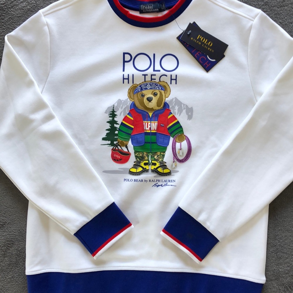 Polo by Ralph Lauren Bear Hi Tech Crew Neck Kids L